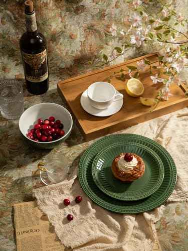 Ceramic Plates and Bowls Sets (24 Count)