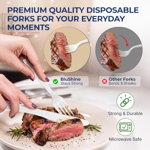 Extra Heavy Duty Plastic Forks (400 Count)