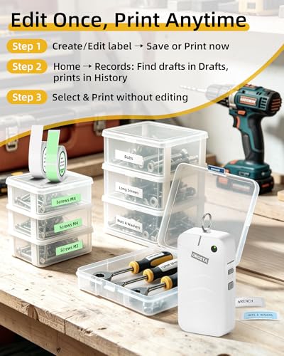 S001 Label Maker Machine with Tape