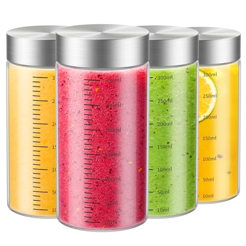 11 Oz Glass Juice Bottles (4 Count)