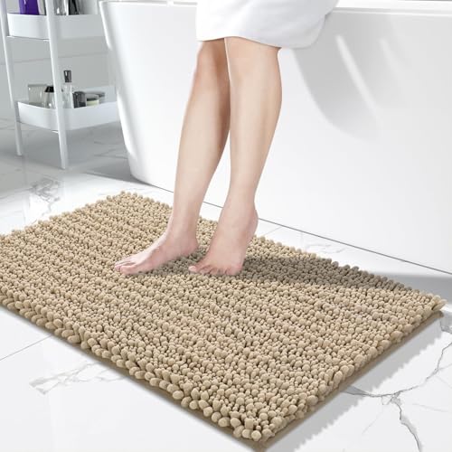 Long Bathroom Rugs Non Slip Washable 44x24 Inch