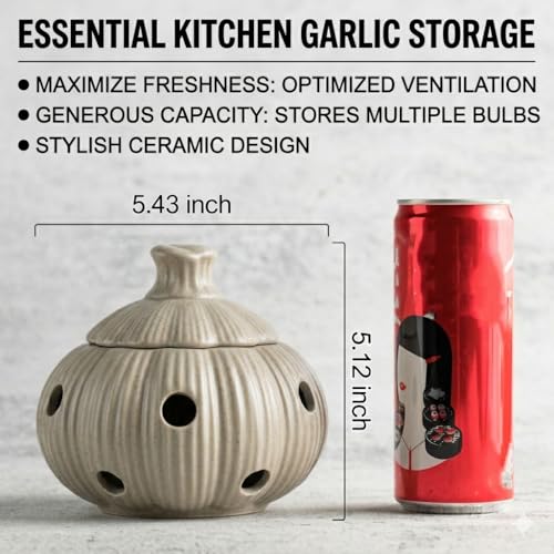 Garlic Keeper Jar with Lid