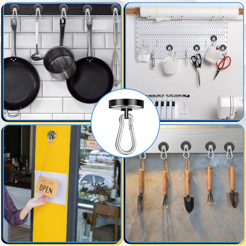 Magnetic Hooks Heavy Duty 150Lbs (4 Count)
