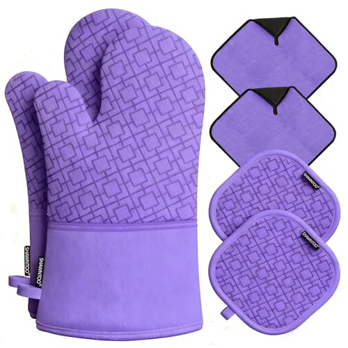 Oven Mitts and Pot Holders Sets 6pcs (6 Count)