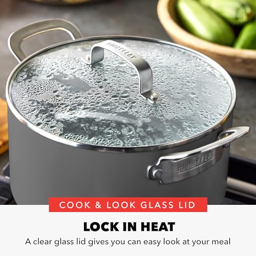 x Bobby Flay 6QT Stockpot with Glass Lid