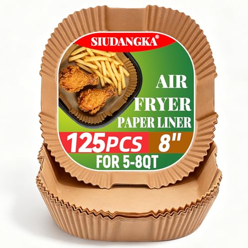 125Pcs Air Fryer Disposable Paper Liner for Ninja Air Fryer Pro AF141 (125 Count)