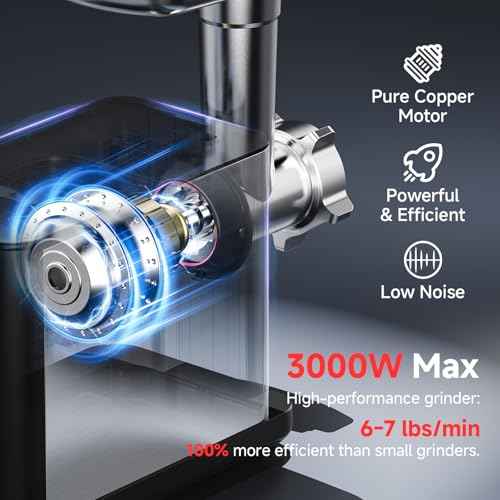 Multifunctional Digital Meat Grinder Electric 3000W Max