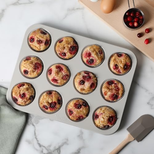 Gallen 12 Cup Nonstick Carbon Steel Muffin and Cupcake Pan