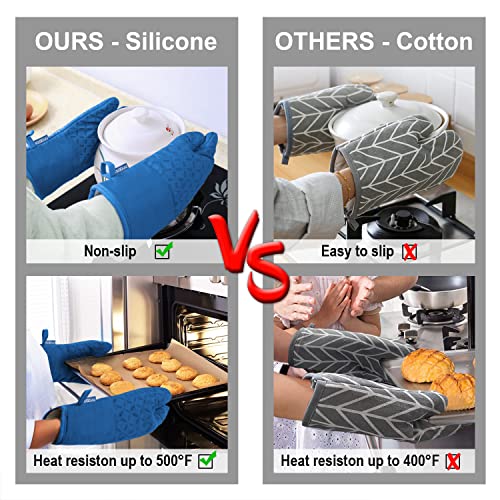 Oven Mitts and Pot Holders 6pcs Set