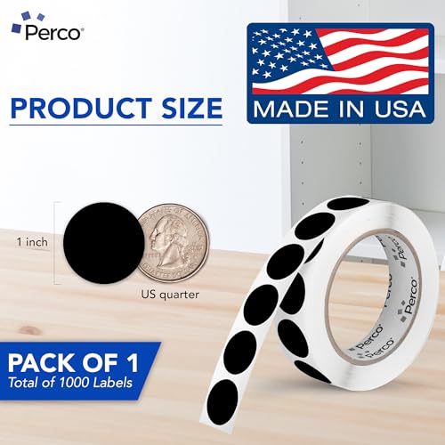 Black Round Circle Dot Sticker 1