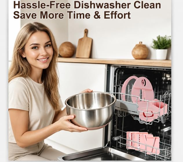 Stainless Steel Salad Spinner Large with 5 Blades Slicer