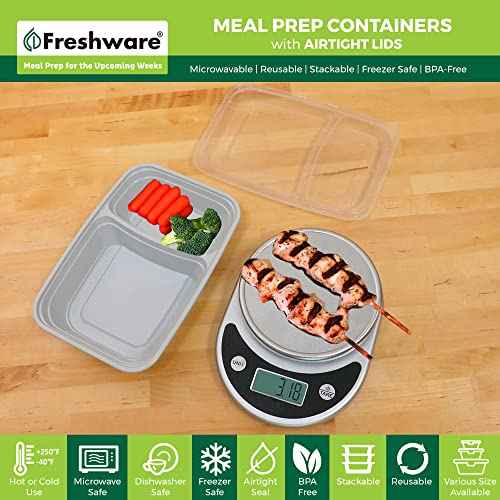 Meal Prep Containers with Lids 28 oz [25 Pack] 2 (25 Count)