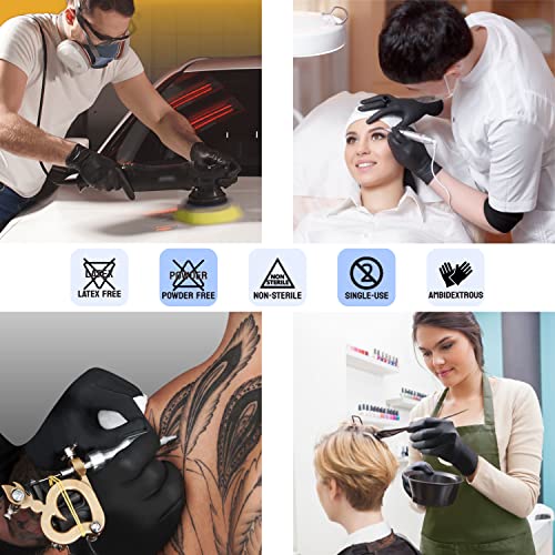 Nitrile Black Disposable Gloves