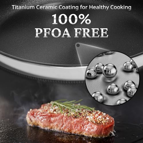 12" Titanium Ceramic Nonstick Frying Pan