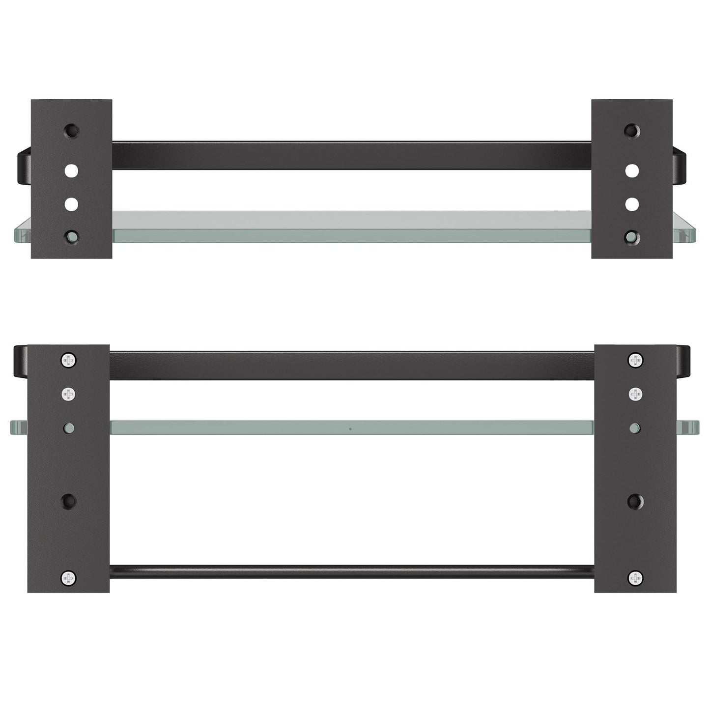 Bathroom Shelves Wall Mounted (2 Count)