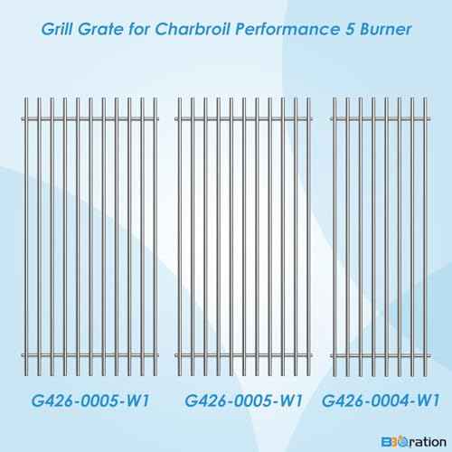 17" Grill Grate for Charbroil Performance 5 Burner 463448021