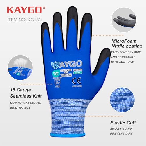 Safety Work Gloves (12 Count)