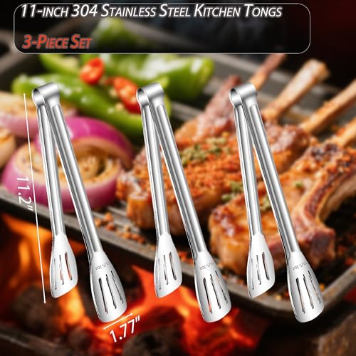 Stainless Steel Kitchen Tong Set