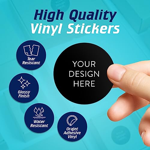 Custom Vinyl Stickers Your Image (100 Count)