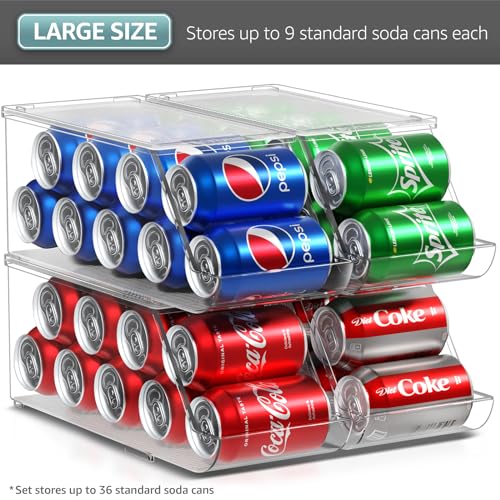 Soda Can Organizer for Fridge & Freezer
