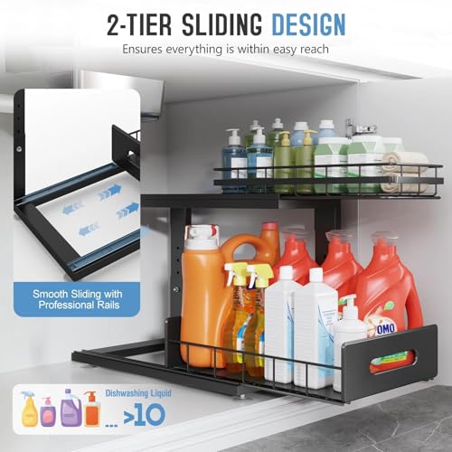 Under Sink Organizer Upgrade To Professional Rails