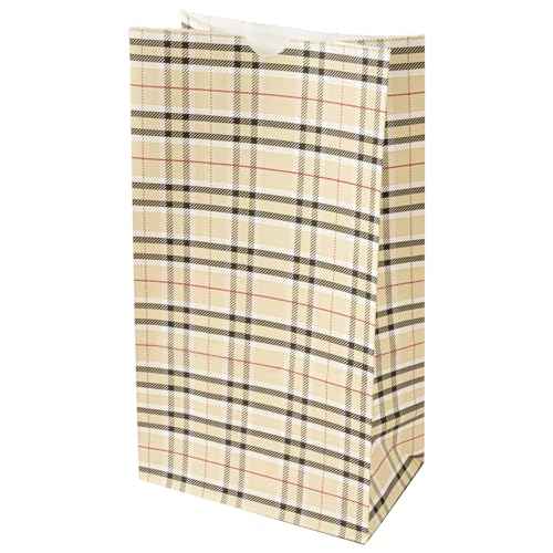 Paper Plaid Bag (100 Count)