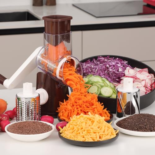 Rotary Cheese Grater Hand Crank Cheese Shredder for Fresh Cheese