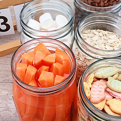 Wide Mouth Mason Jars 32 oz 12 Pack