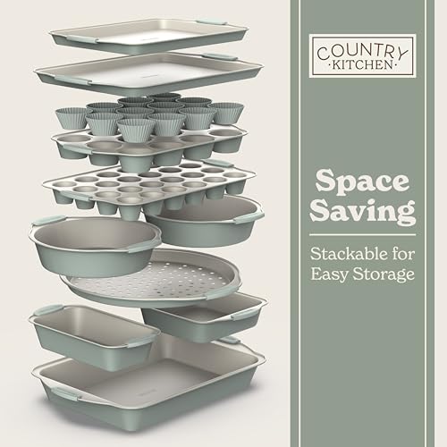 Nonstick Stackable Bakeware Set (22 Count)
