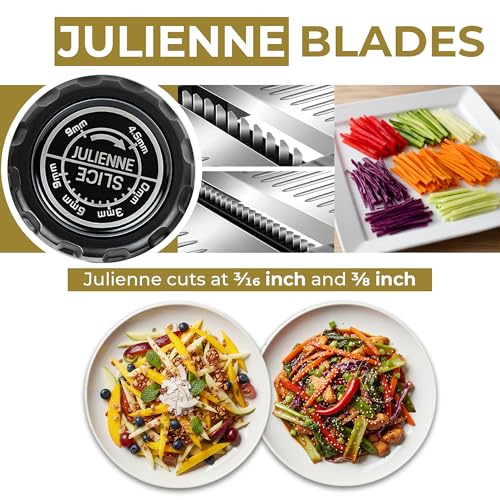 Gramercy Mandoline Slicer for Kitchen with 12 Slice Settings