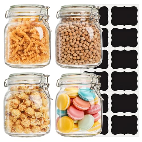 4 Pack Glass Canister Set (4 Count)
