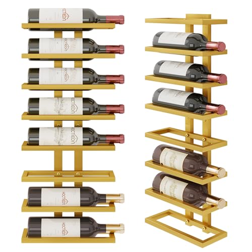 8 Tier Wall Mount Wine Rack (8 Count)