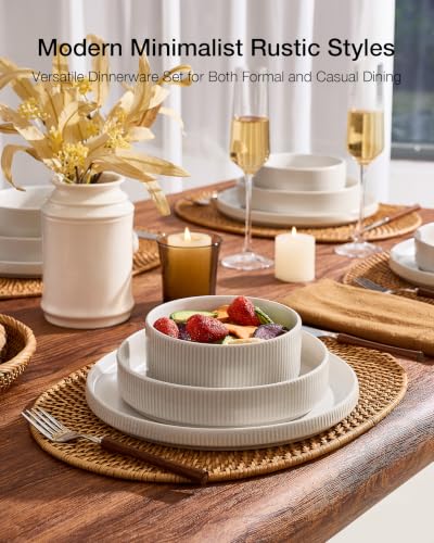 Star Stoneware Dinnerware Sets with Pasta Bowls (16 Count)