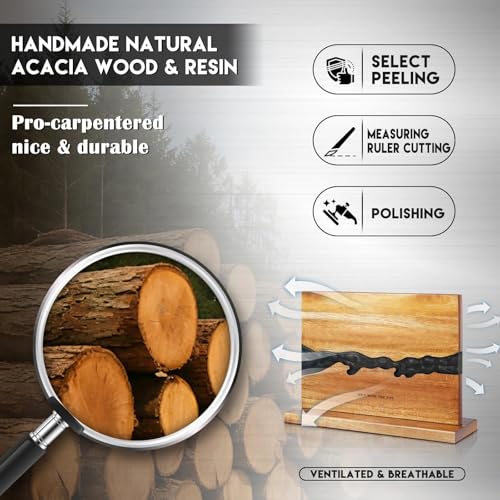 Double Sided Countertop Magnetic Knife Block 14 x 10"