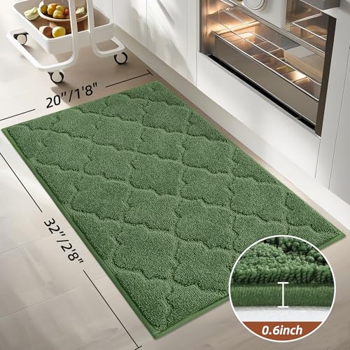 Kitchen Rugs Non Slip Washable 20"x32" (4.444 Sq Ft)