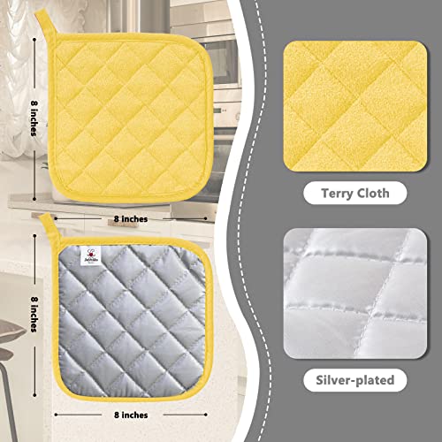 4 Pack Pot Holders for Kitchen Clearance (2.5 Count)