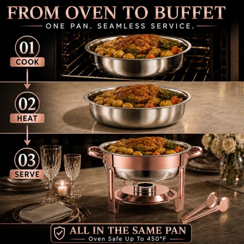 Chafing Dishes for Buffet (4 Count)