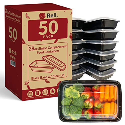 28 oz Meal Prep Containers w (50 Count)