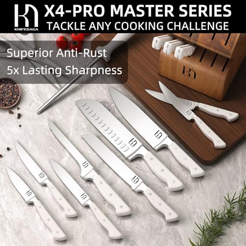 15 pc Japanese Kitchen Knife Block Set (15 Count)