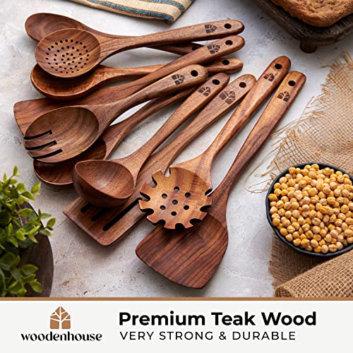 Wooden Spoons for Cooking (10 Count)