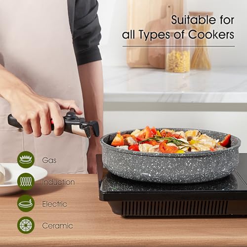 7pcs Pots and Pans Set Non Stick from France