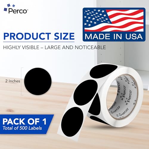 Black Round Circle Dot Sticker 2