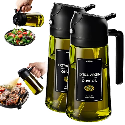 16oz 470ml Olive Oil Dispenser for Kitchen with Stickers