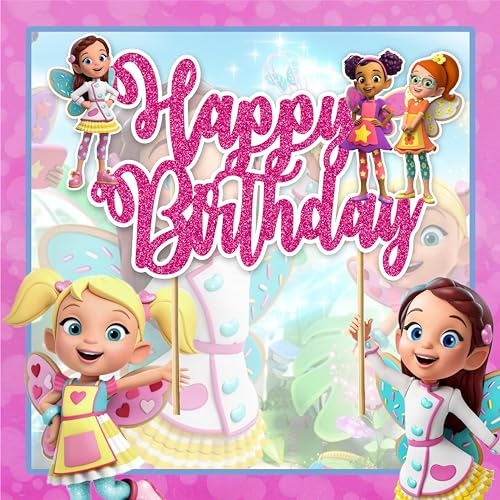 Buterbean Cafe Happy Birthday Cake Topper