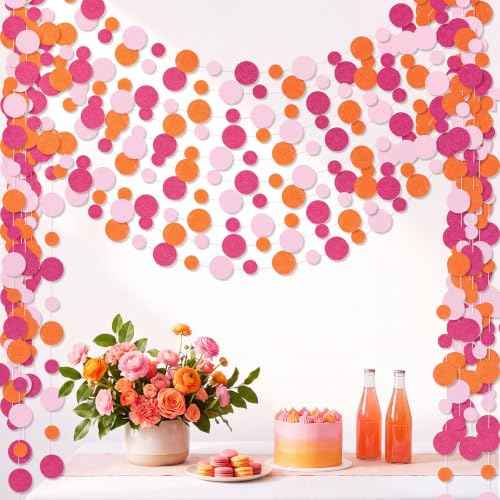 10 Pieces Circle Garland Banner Hanging (10 Foot)