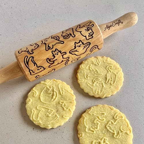CATS 3 Mini Embossed Rolling Pin Set