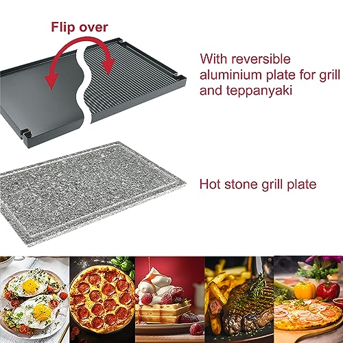Raclette Grill with Extra Stone Plate