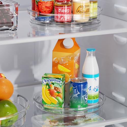 3 Pack 9'' Lazy Susan Organizer Turntable for Cabinet