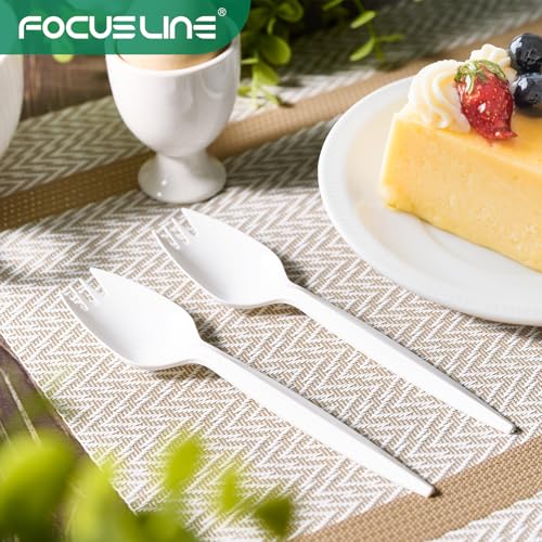 1000 Count White Plastic Sporks