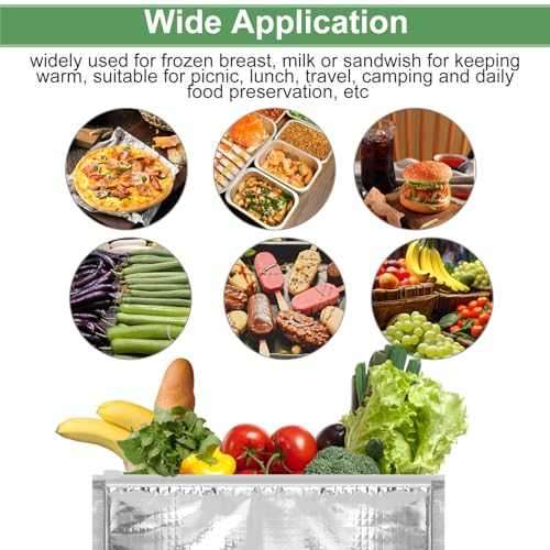 Insulated Food Storage Bag with Zipper Design (5 Count)